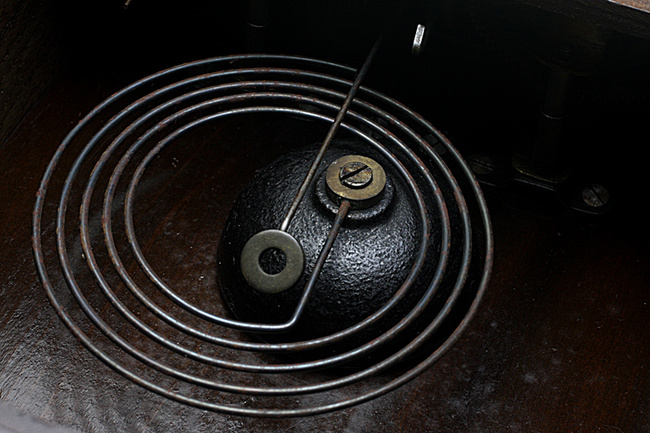 SEIKOSHA（精工舎）製　レトロ柱時計｜渦巻きタイプの鈴棒